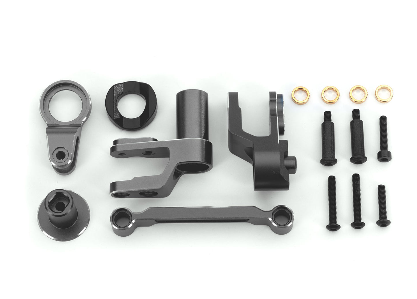 Traxxas 10246-Gray Steering Bellcranks Alum Gray