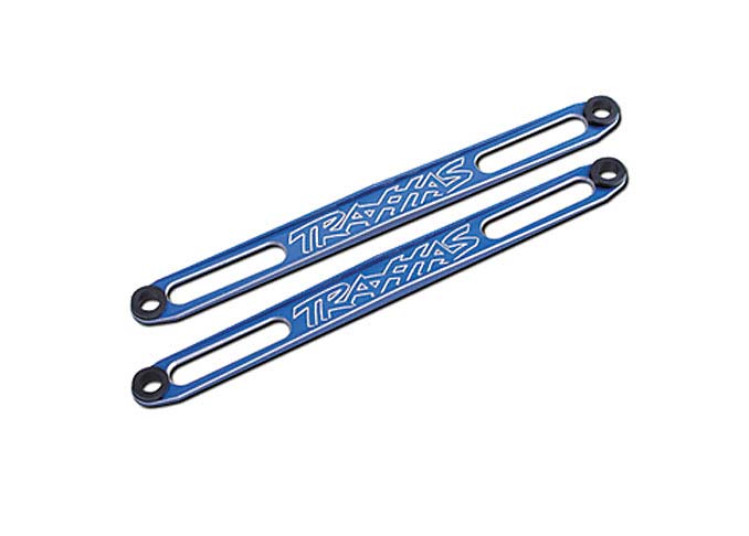 Traxxas 3923X Battery Hold Down Blue Alum