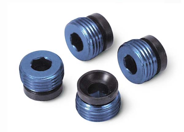 Traxxas 4934X Caps Alum Blue Pivot Ball Maxx