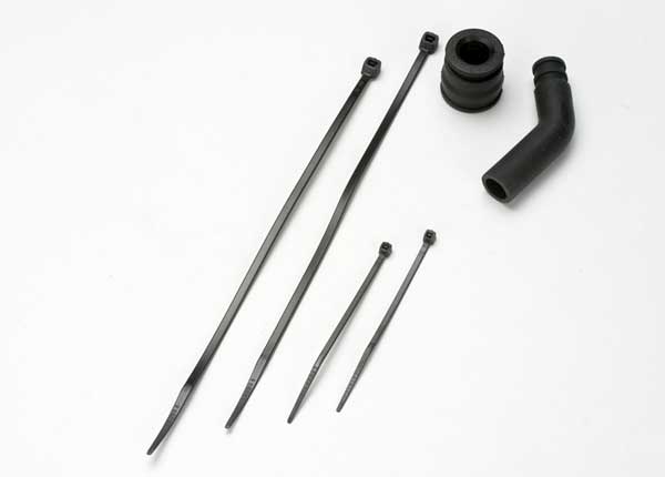 Traxxas 5245X Pipe Coupler Blk/Deflector