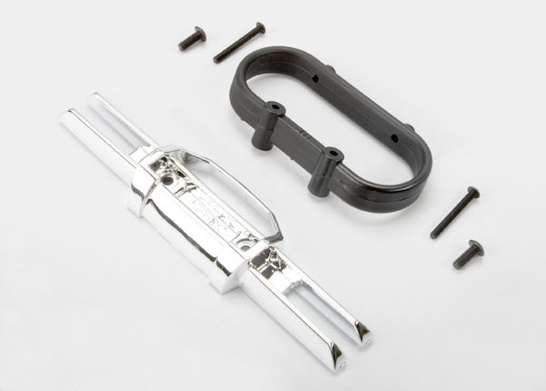 Traxxas 5336A Bumper/Mount Rear Chrome