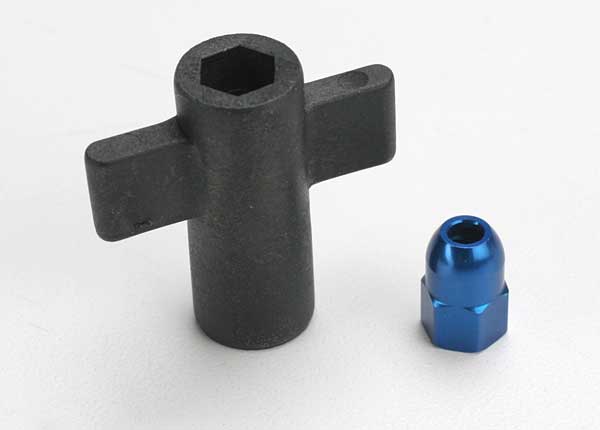 Traxxas 5526 Nut Antenna Crimp Nut Blue