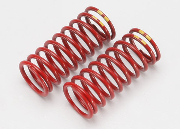 Traxxas 5648 Springs Gtr Long 4.9 Rate Red