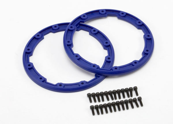 Traxxas 5666 Sidewall Protector Beadlck Blu