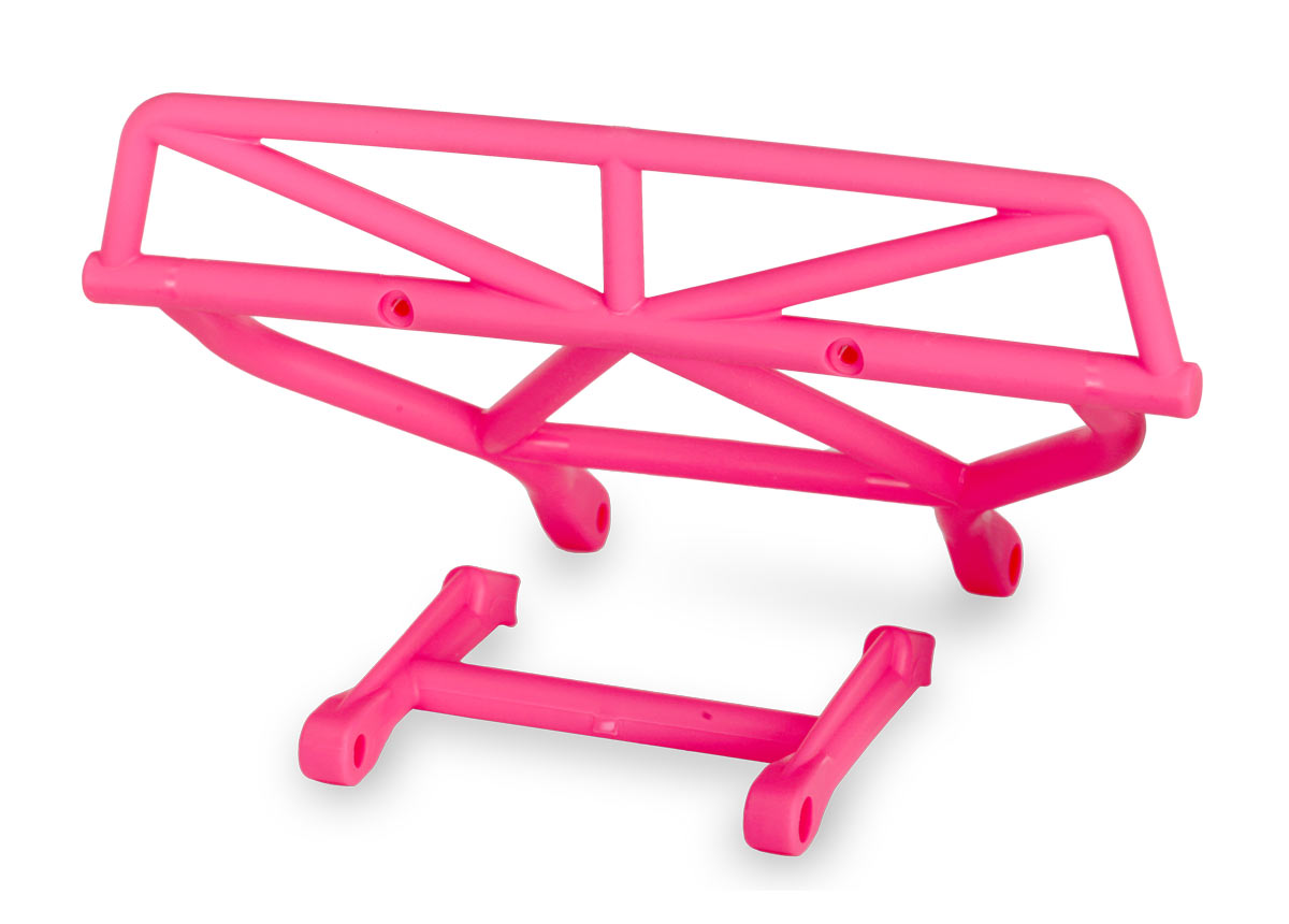 Traxxas 5836P Bumper Rear/Mount Rear (Pink)