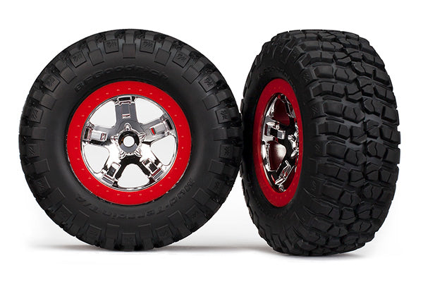 Traxxas 5867 T&W Sct Chrm,Red/Bfg Mt 2.2 R