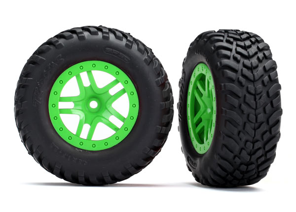 Traxxas 5892G T&W Sct Ssgrn Whl/Of/R Tir Tsm
