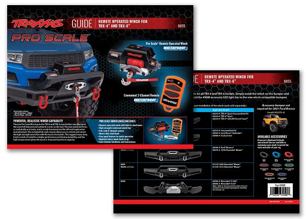 Traxxas 61898 Pro Scale Winch Reference Sheet