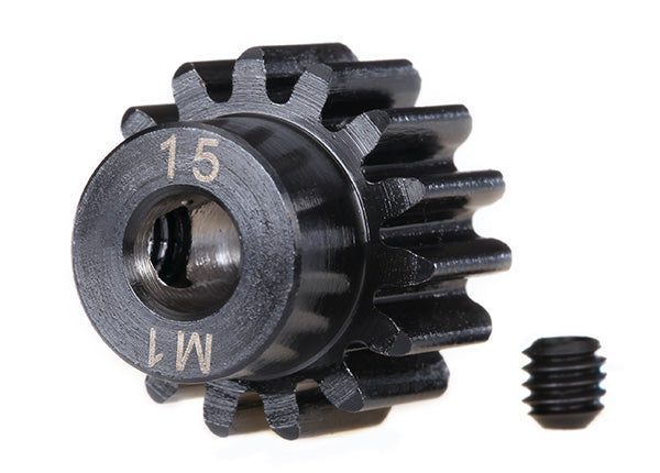 Traxxas 6487R Pinion 15-T 1.0 Mp Machined