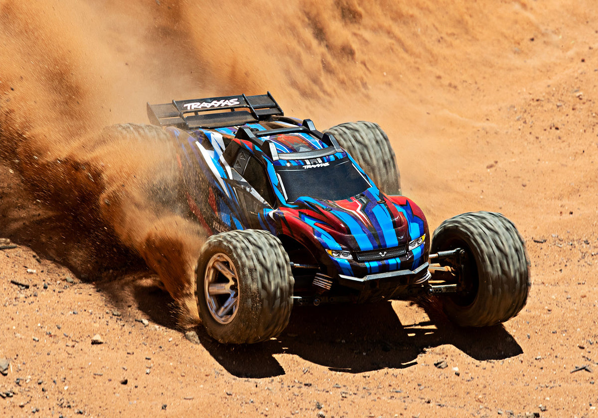 Traxxas 67076-4-Blue Rustler Vxl 4X4 Brushless