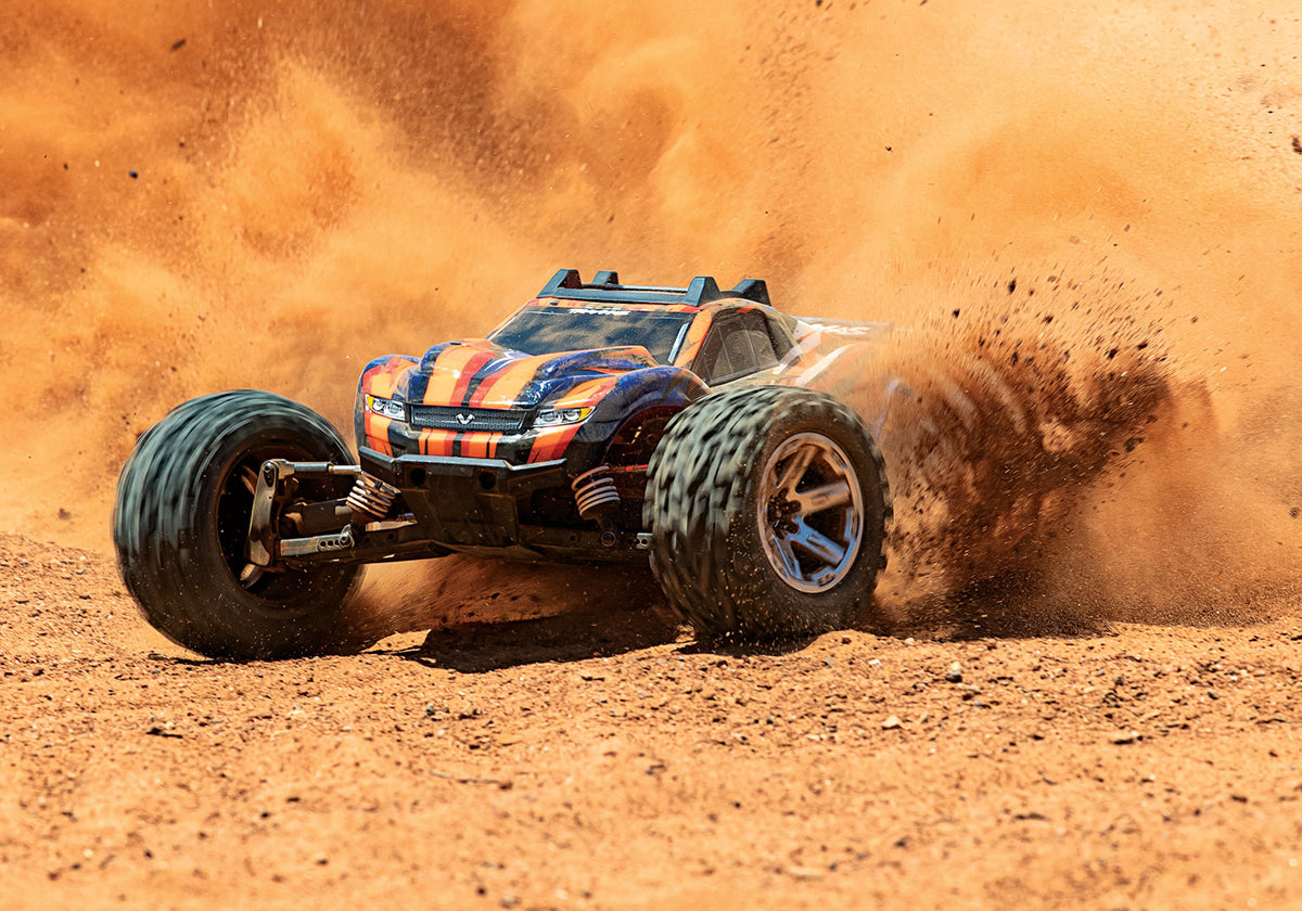 Traxxas 67076-4-Orng Rustler Vxl 4X4 Brushless