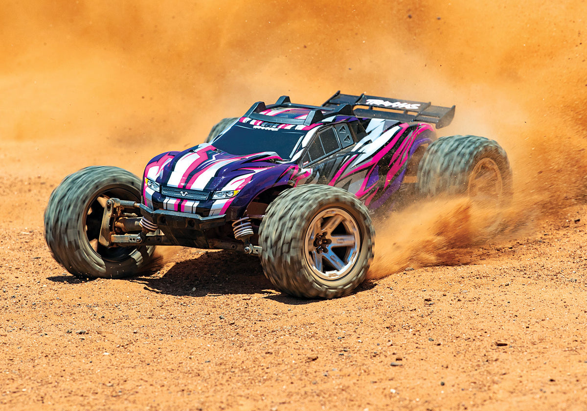 Traxxas 67076-4-Pink Rustler Vxl 4X4 Brushless