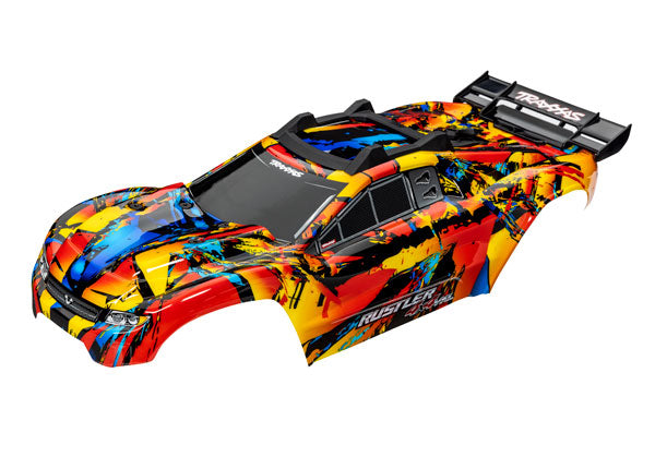 Traxxas 6718R Body Rustler 4X4 Vxl Slr Flare