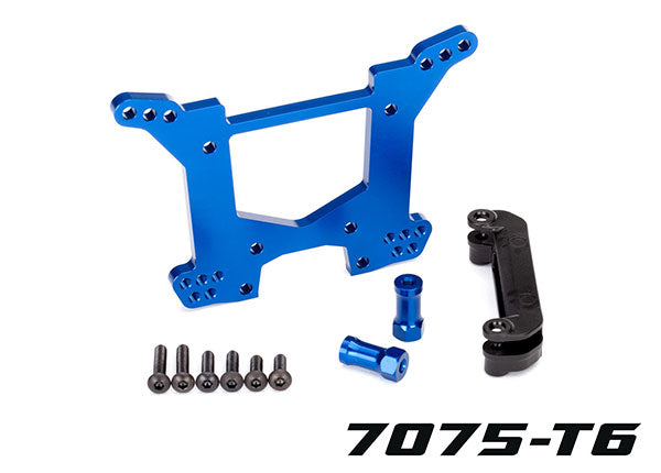 Traxxas 6738X Shock Tower Rear Alum Blue