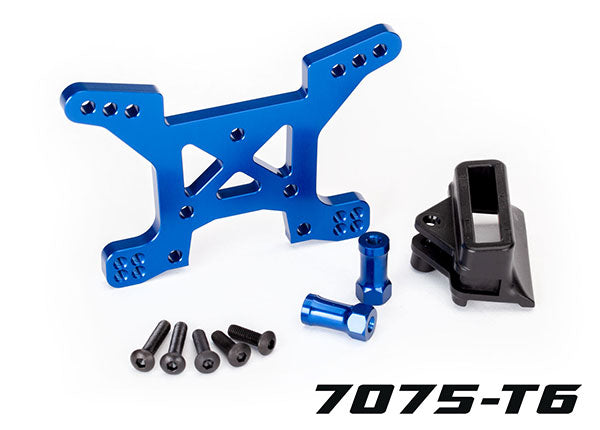 Traxxas 6739X Shock Tower Front Alum Blue