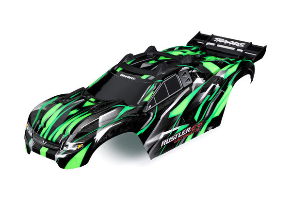 Traxxas 6749-Grn Body Rustler 4X4 Ult Grn