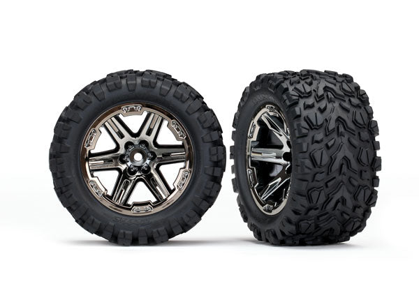 Traxxas 6774X T&W Rxt Blk Chrm/Talon Ext Tir