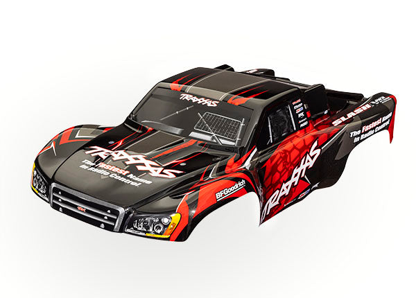 Traxxas 6812R Slash Vxl 2Wd, Body, Red/Blk