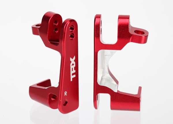Traxxas 6832R Caster Block Red Aluminum 4X4