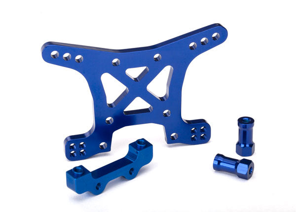 Traxxas 6839X Shock Tower Frnt Aluminum Blue