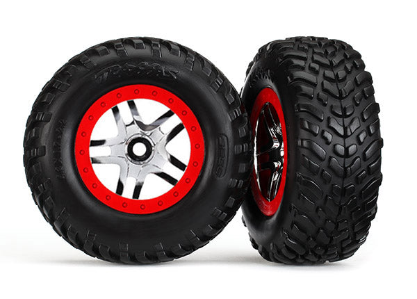 Traxxas 6891R T&W Ss Chrm,Red/Sct Of/R Tsm