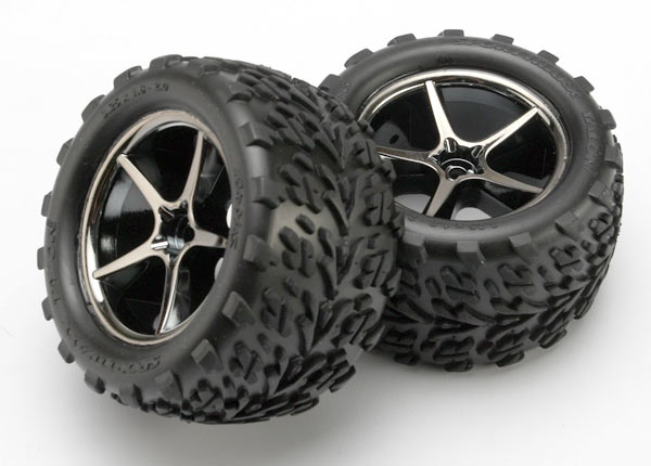 Traxxas 7174A T&W Gemini Blk Chrm/Talon Tir