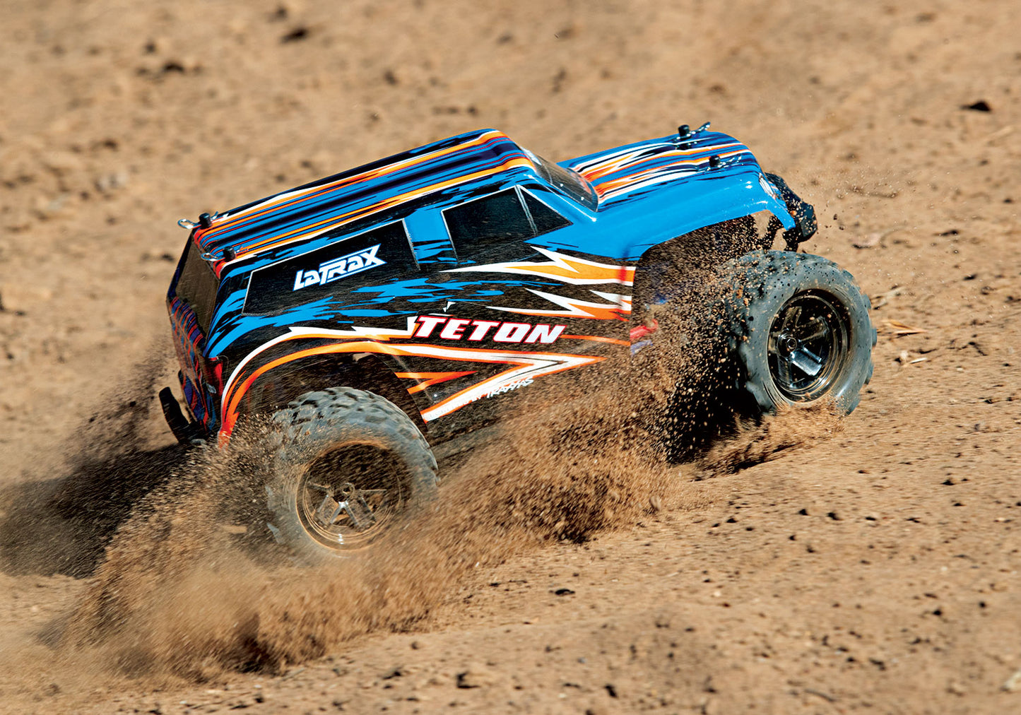 Traxxas 76054-5-Bluex 1/18 Latrax Teton With Ac Chgr