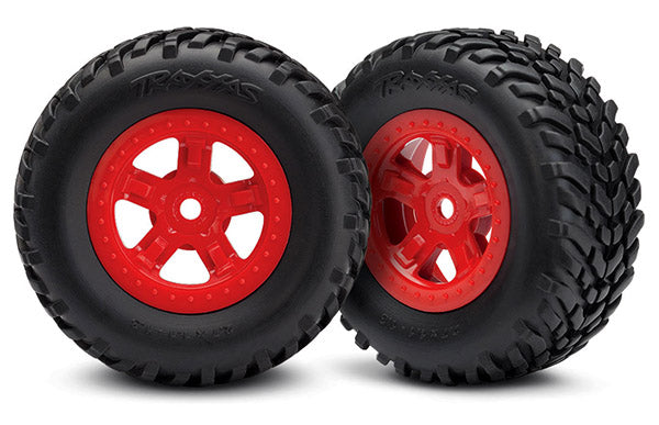 Traxxas 7674R T&W Sct Red Whl/Sct Of/R Rcng