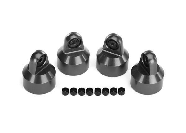 Traxxas 7764-Gray Shock Caps Gtx Alum Gray