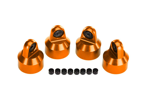 Traxxas 7764-Orng Shock Caps Gtx Alum Orng