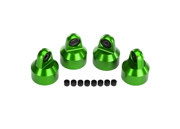 Traxxas 7764G Shock Caps Gtx Grn (4)