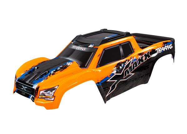 Traxxas 7811 Body, X-Maxx?, Orange (Painted, Decals Applied) (A