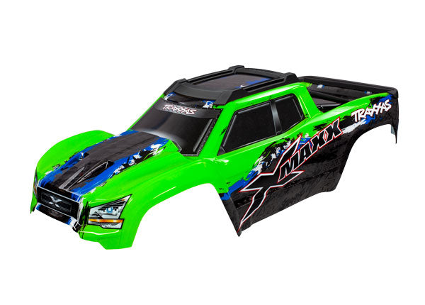 Traxxas 7811G Body, X-Maxx?, Green (Painted, Decals Applied) (As