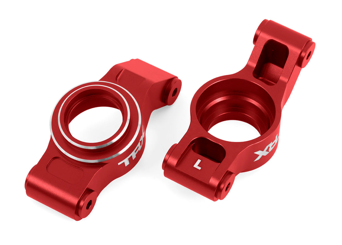 Traxxas 7852-Red Stub Axle Carriers Alum Red L/R