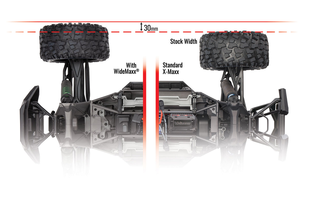 Traxxas 7895 Susp Kit X-Maxx Widemaxx Blk