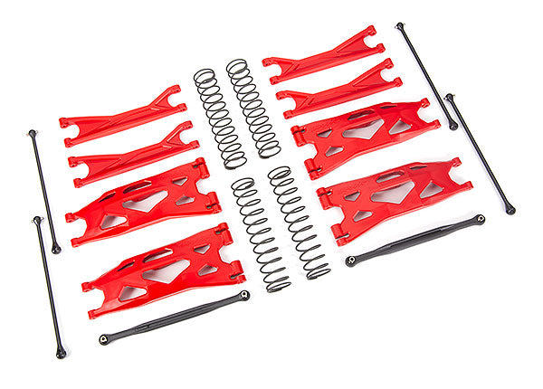 Traxxas 7895R Susp Kit X-Maxx Widemaxx Red