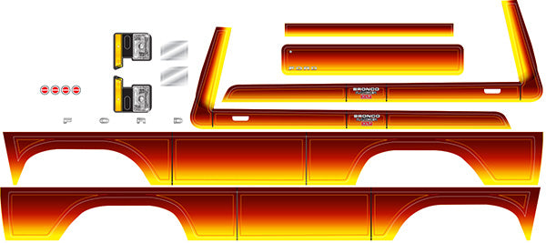 Traxxas 8078 Decal Trx-4 Bronco Sunset