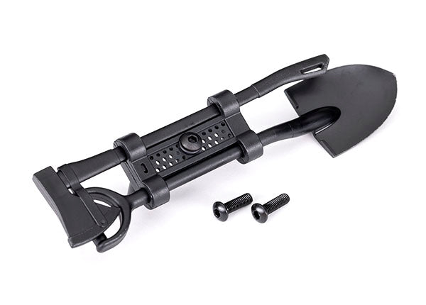 Traxxas 8122-Blk Shovel/Axe/Accessory Mount Blk