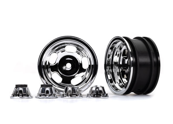 Traxxas 8158X Wheels Chrome 2.2 W/ Cntr Cap