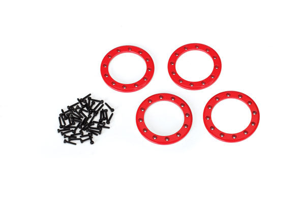 Traxxas 8169R Beadlock Ring 1.9 Red Aluminum
