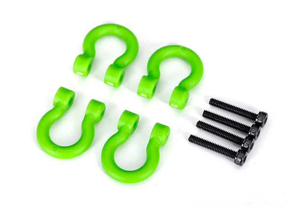 Traxxas 8234-Grn Bumper D-Ring Green Front/Rear