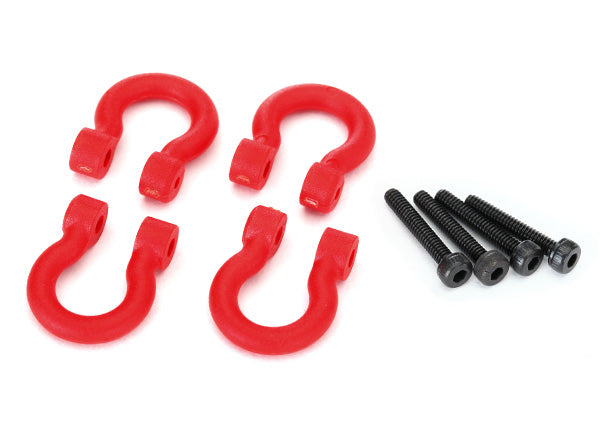 Traxxas 8234R Bumper D-Ring Red Front/Rear