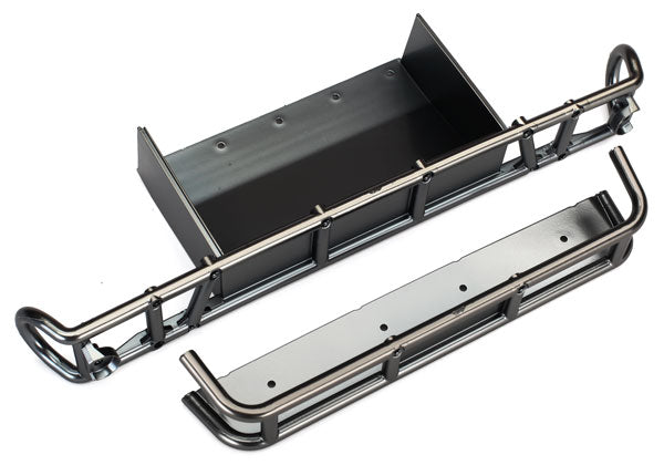 Traxxas 8536X Rear Bumper/Extnsion Satin Blk