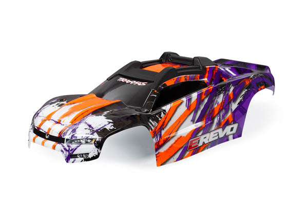 Traxxas 8611T Body, E-Revo, Purple/ Window, Grille, Lights Decal