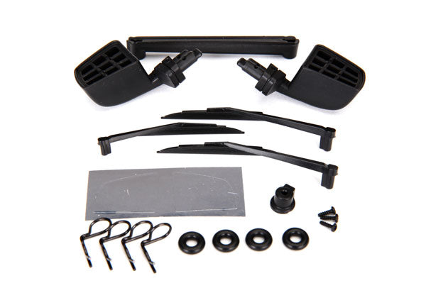 Traxxas 8817 Mirrors, Side, Black (Left & Right)/ O-Rings (4)/