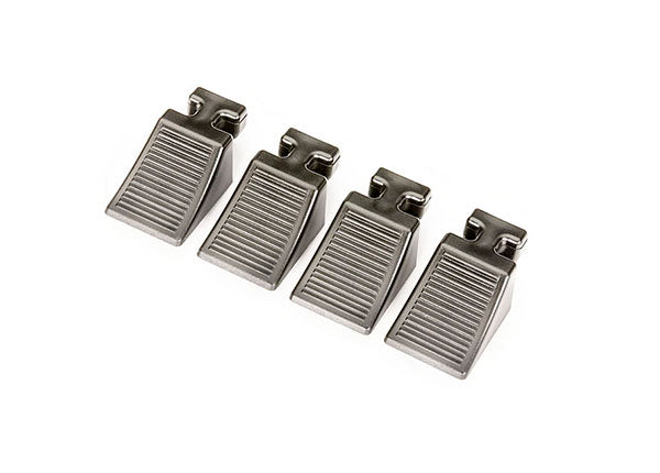Traxxas 8844R Wheel Chocks, Flatbed (4)