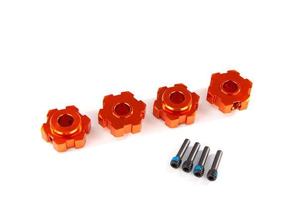 Traxxas 8956T Wheel Hubs Hex Alum Orange