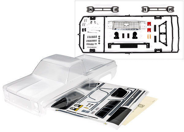 Traxxas 9212 Body 1979 Chev K10 Truck Clear
