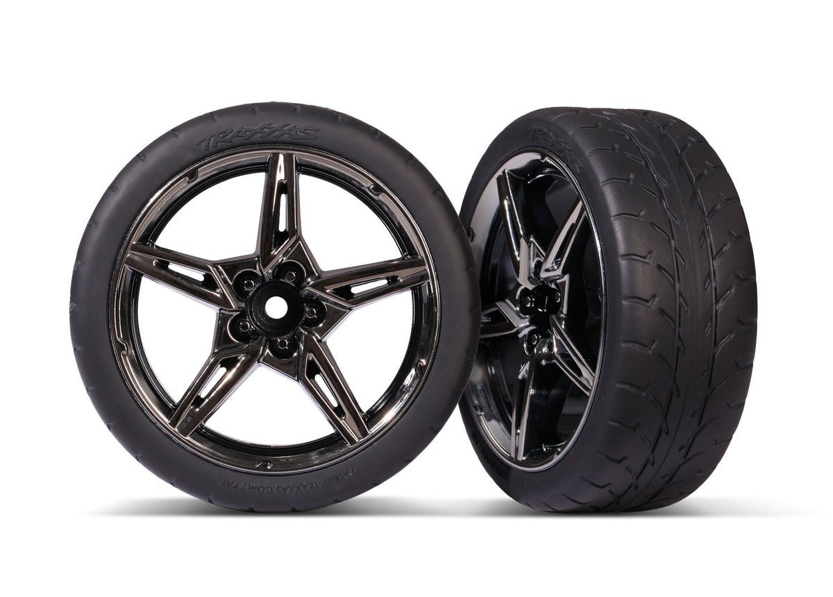 Traxxas 9370 T&W Split Spoke Blk Chrm 2.0' Response Fr