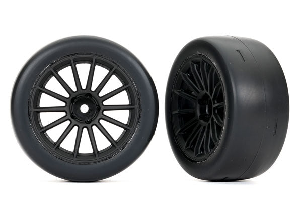 Traxxas 9375 T&W Mult Spke Rear Blk Crm Slk
